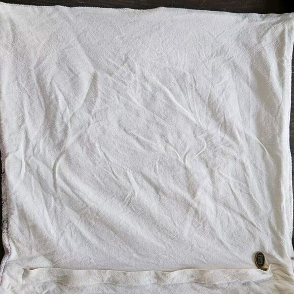 PIER 1 Embroidered Throw Pillow Cover Pink, Purple, Needlpoint Floral 18" CUTE - Picture 6 of 9